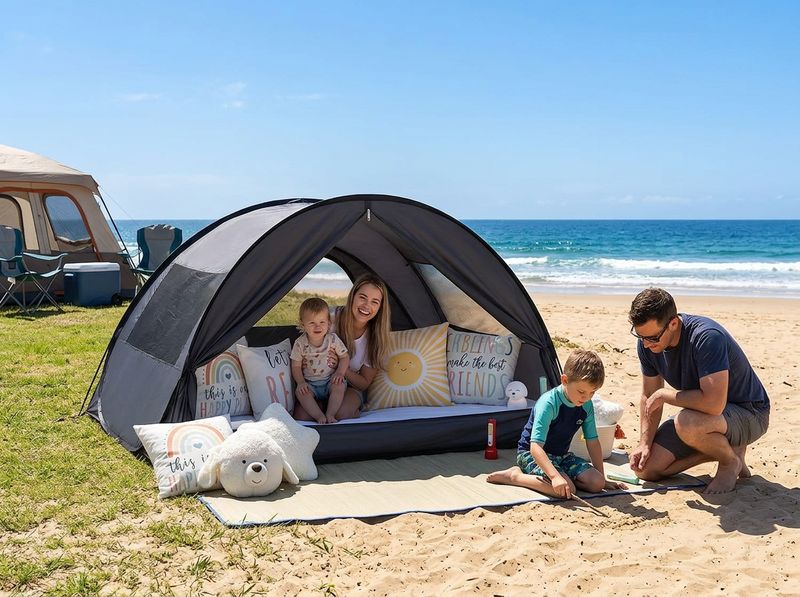 LEEDOR Bed Tent with Mesh and Shade Window