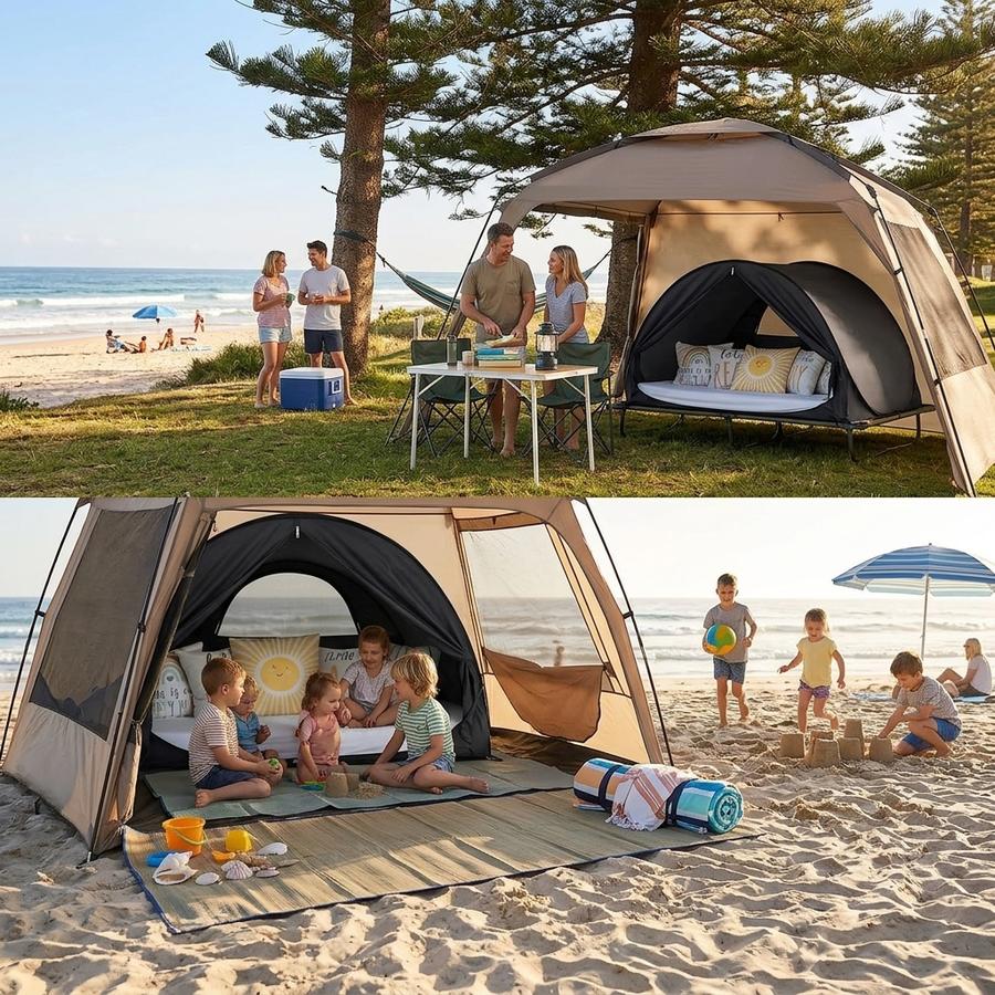 LEEDOR Bed Tent with Mesh and Shade Window